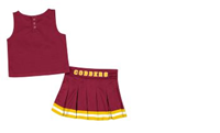 CH203 TODDLER CHEERLEADER TOP AND SKIRT SET