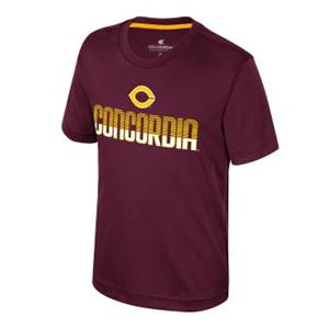 Ch221 Youth Poly S/S T-Shirt With Front And Back Neck Imprint