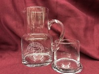 Csi51 Water Pitcher And Glass With Etched Seal
