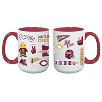 Cup185 15 Oz Mug With Glossy Inner Color And Matching Handle