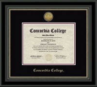 Dip-9Ba  Bachelor Degree Gold Engraved Medallion Diploma Frame  W/ Black & Maroon Matting