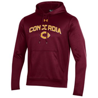 Hs593 Under Armour Poly Hooded Sweatshirt