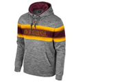 Hs616 Polyester Slub Sweatshirt With Contrast Color Hood And Drawcords