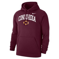 Hs634 Nike Hooded Brushed Fleece Sweatshirt