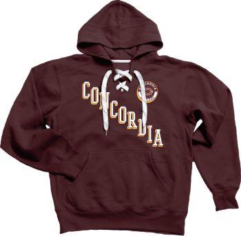 Hs673 Fleece Hooded Sweatshirt With Hockey Laces (SKU 1100636746) Hs673 Fleece Hooded Sweatshirt With Hockey Laces (SKU 1100636746)