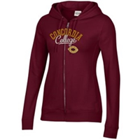 Hz59 Ladies Full Zip Fleece Hooded Sweatshirt
