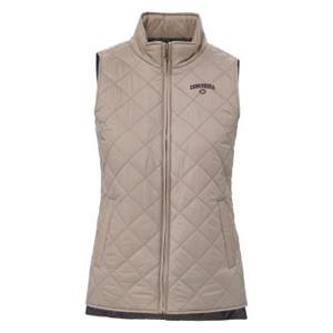 Jak93 Ladies Quilted Nylon Vest With Embroidery