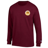 Ls184 Champion Long Sleeve T-Shirt With Front And Back Imprint