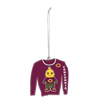 Orn44 Solid Wood Niblet Ugly Sweater Ornament