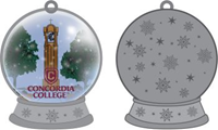 Orn50 Pewter "Snowglobe" Ornament