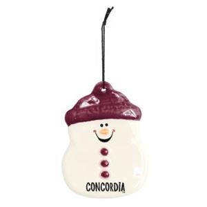 Orn52 Ceramic Snowman Ornament