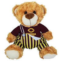 Pl20 Gameday Bear With Striped Bibs