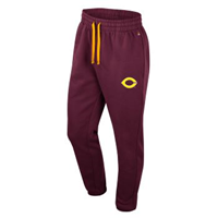 Pt161 Fleece Banded Bottom Pant Wit Embroidered Leg Graphic