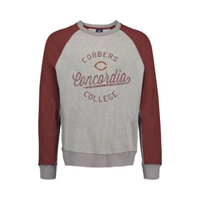 Ss216 Contrast Raglan Sleeve Crewneck Sweatshirt
