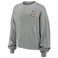 Ss246 Nike Ladies Oversize Drop Shoulder Brushed Fleece Crewneck Sweatshirt