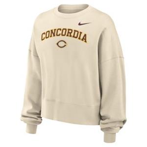 Ss264 Nike Ladies Oversize Drop Shoulder Brushed Fleece Sweatshirt