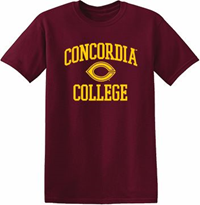 Ts664 Concordia College C Logo Short Sleeve T-Shirt