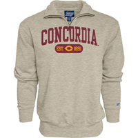 Uf348 Fleece 1/4 Zip With Twill Lettering