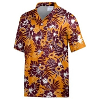 Uf451 Custom Logo Short Sleeve Hawaiian Style Button Down Shirt