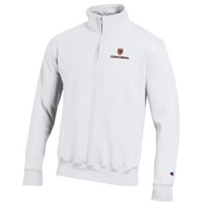 Uf472 Champion 1/4 Zip Fleece With Embroidered Left Chest Graphic