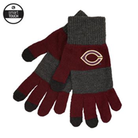 Ww129 Rugny Striped Knit Stretch Texting Gloves