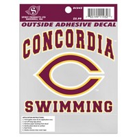 Auto63 Swimming Auto Decal 4.75X4.75
