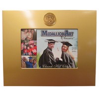Csi-49 Gold Metal Frame W/Seal Holds 5X7 Photo