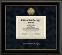 Dip-3Ba  Bachelor Degree Engraved Black/Gold Diploma Frame Suede Mat