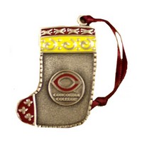 Orn-15 C Concordia Pewter Stocking Ornament